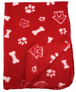 10. Bogo Brands Bone and Paw Dog Blanket